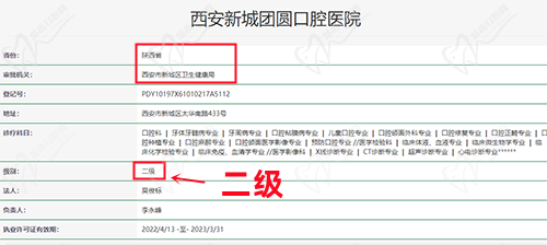 西安團圓口腔醫(yī)院資質(zhì)