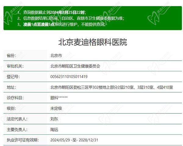 北京麥迪格眼科醫(yī)院正規(guī)嗎